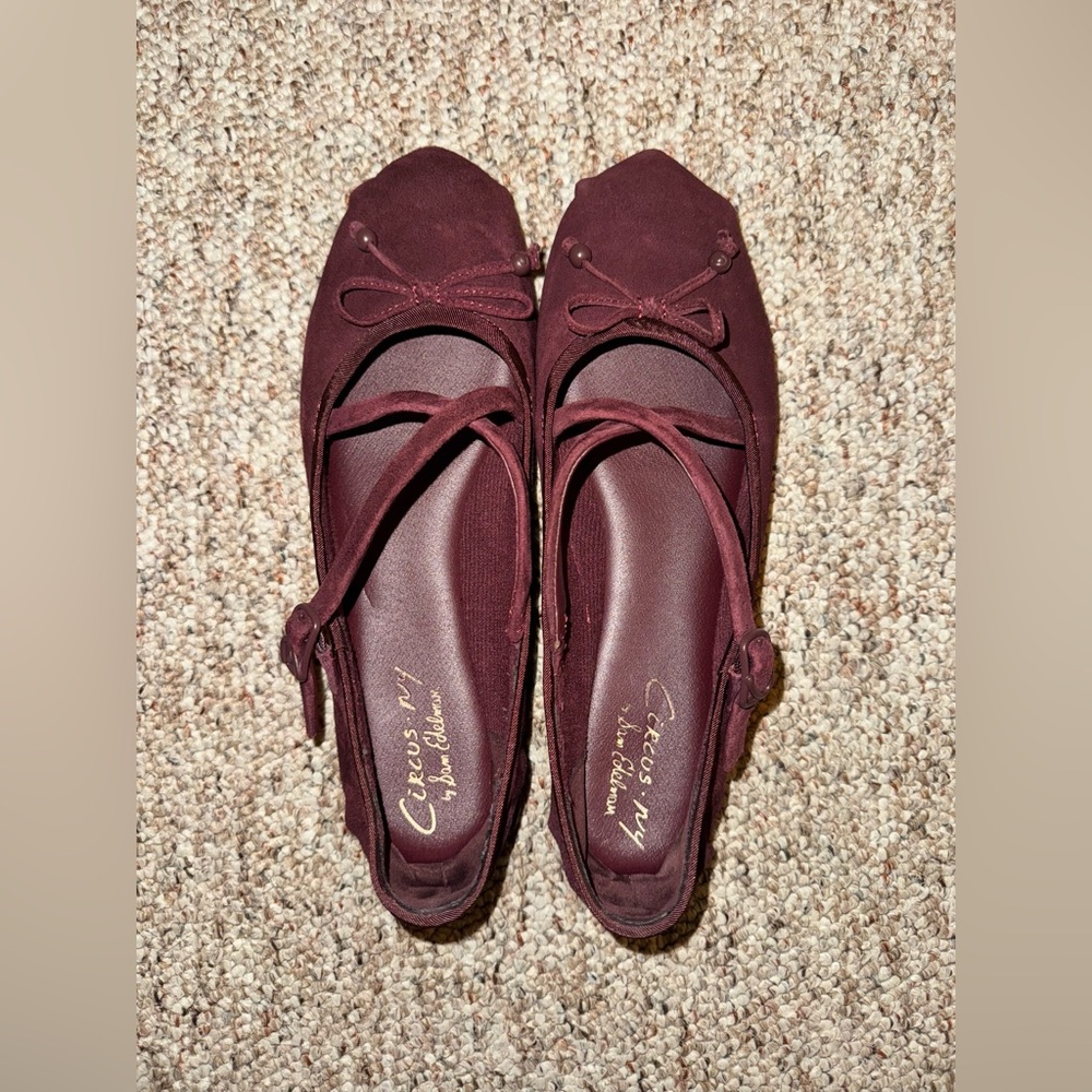 Circus by Sam Edelman Burgundy Mary Jane Ballet Flats